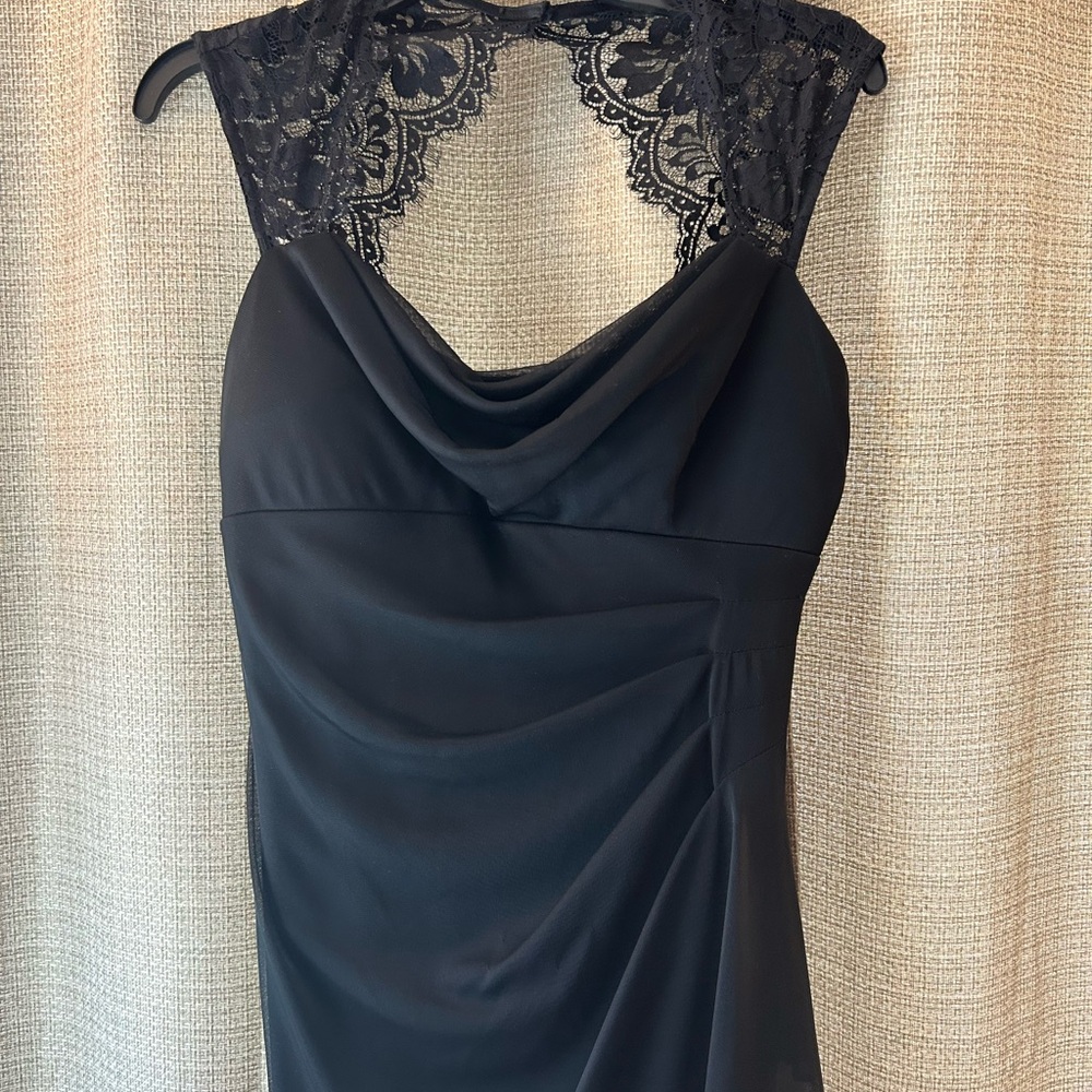 Scarlett Nite Black Backless Lace Dress